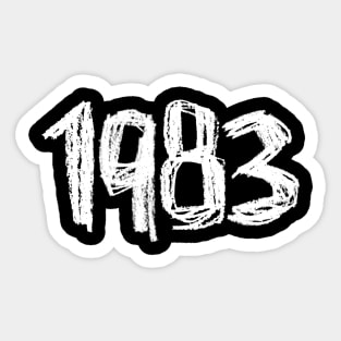 Vintage 1983, Birth Year 1983 Sticker